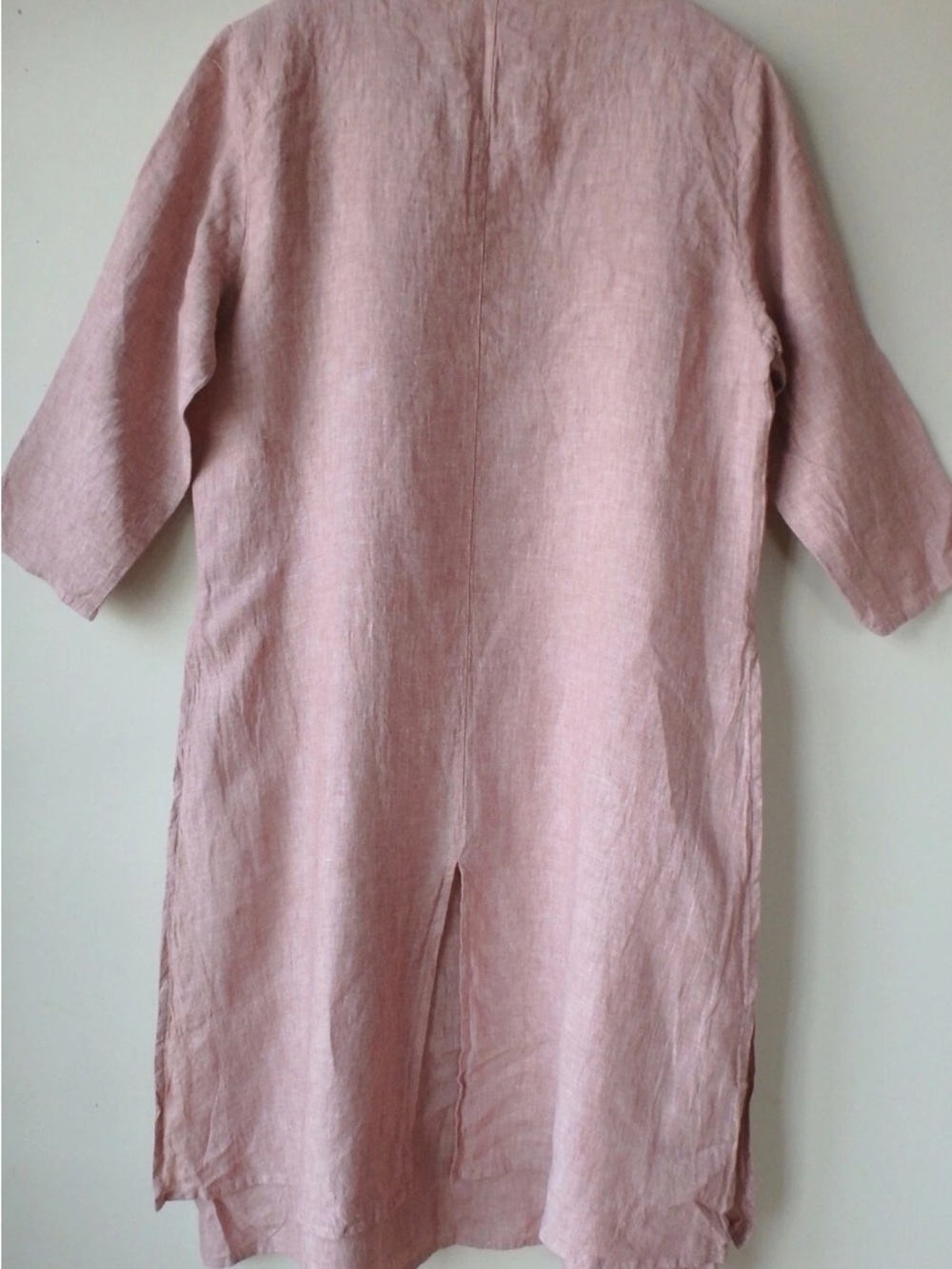 Flax Blush Pink Linen Dress SMALL - Picture 2 of 13